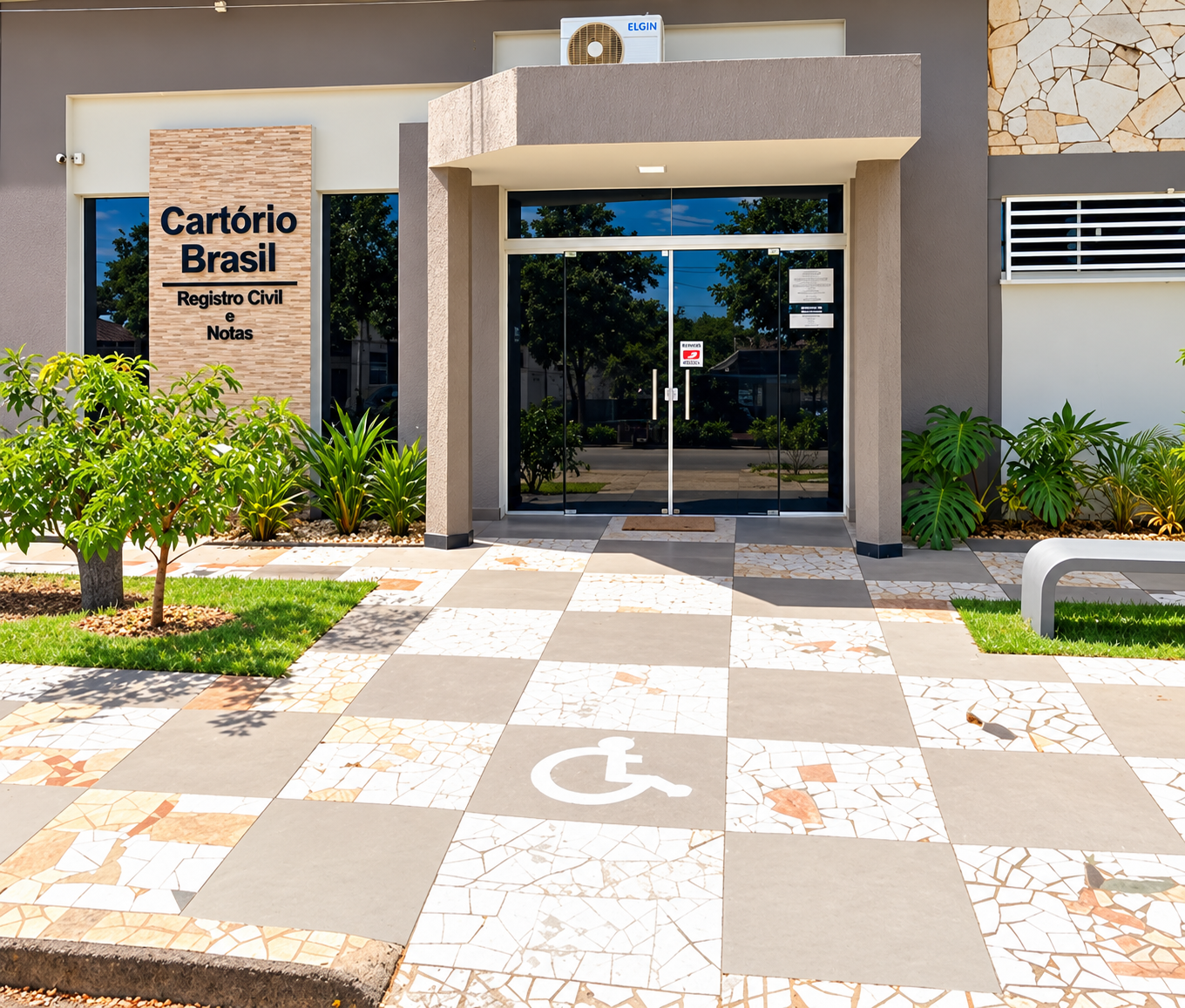 Fachada do Cartório Brasil – Registro Civil e Notas, em Colorado do Oeste